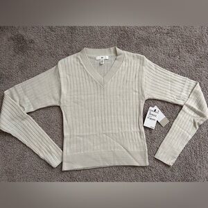 V-Neck Crop Sweater NWT
